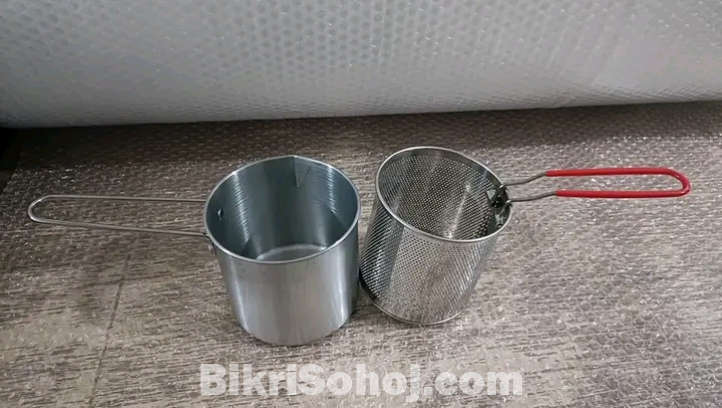 Deep frying pot Stainless steel
